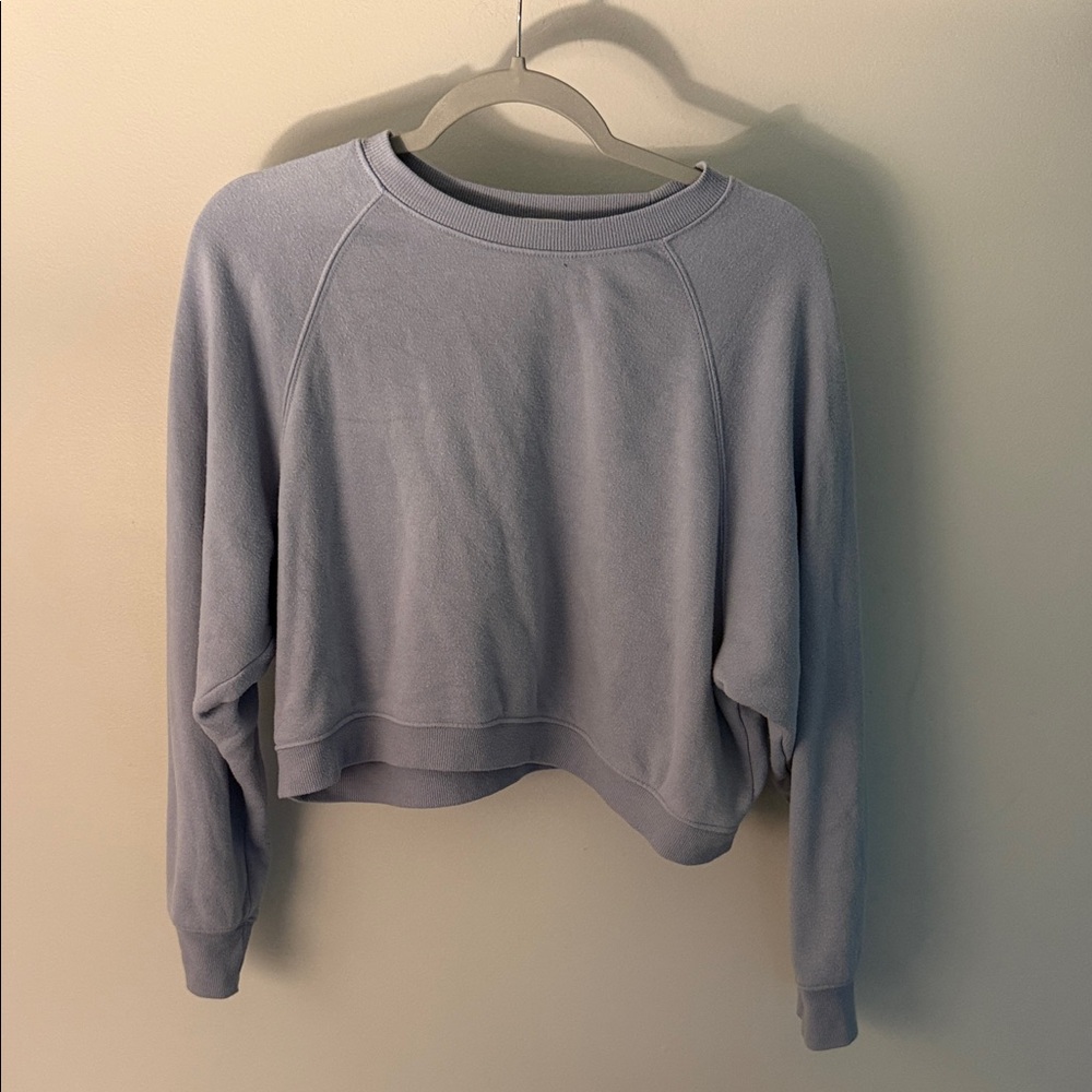 Z Supply Pastel Lavender Cropped Sweatshirt